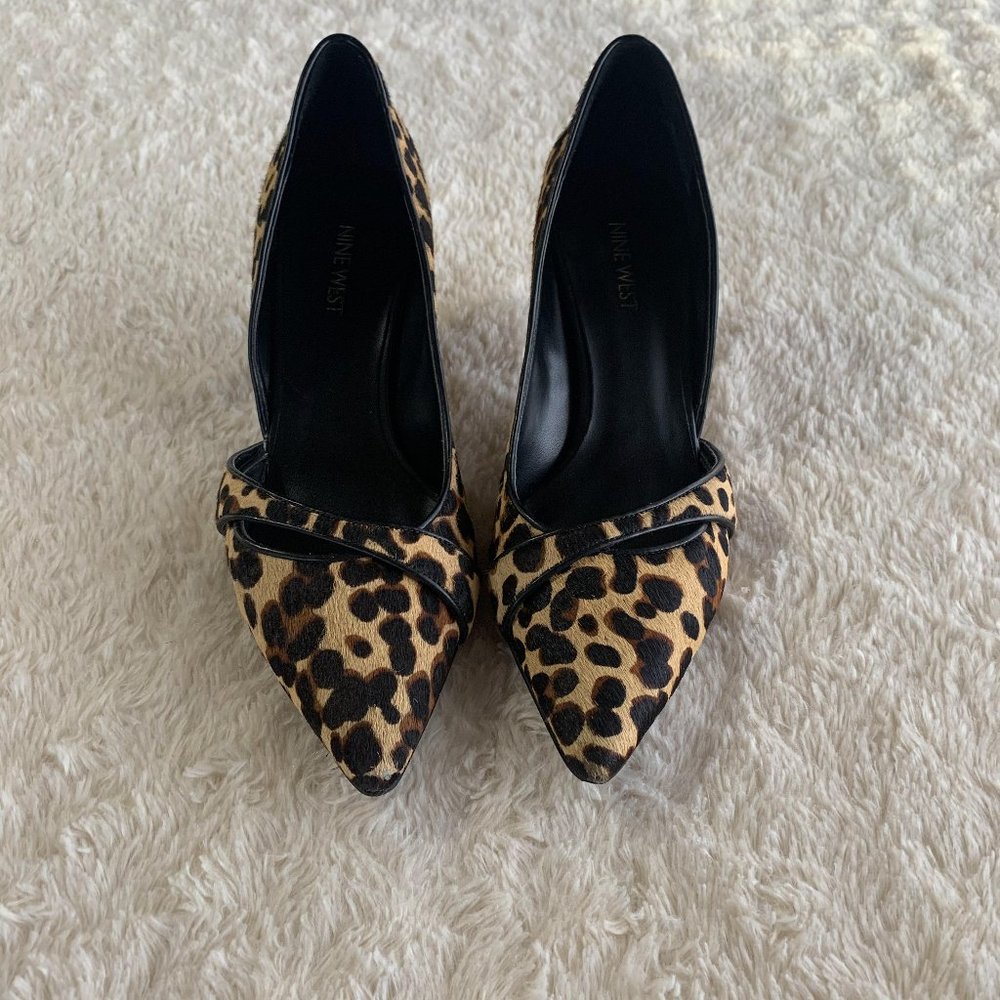 Nine West Leopard Haircalf Pumps